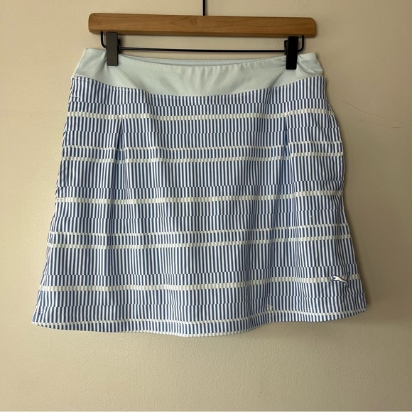 Puma White and Blue Striped Athletic Skort XS - Picture 1 of 13